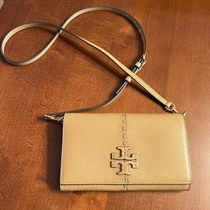 Tory Burch McGraw Purse  Wallet Crossbody EUC